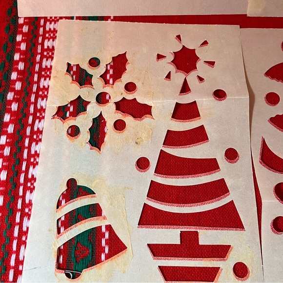 Vintage Christmas stencils Set of 6 Sheets. OLD! AMAZING! - Picture 3 of 9